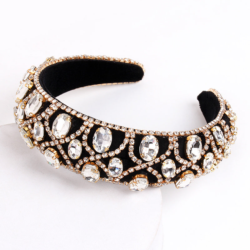 Vintage Baroque Rhinestone Hairband Boho Headband