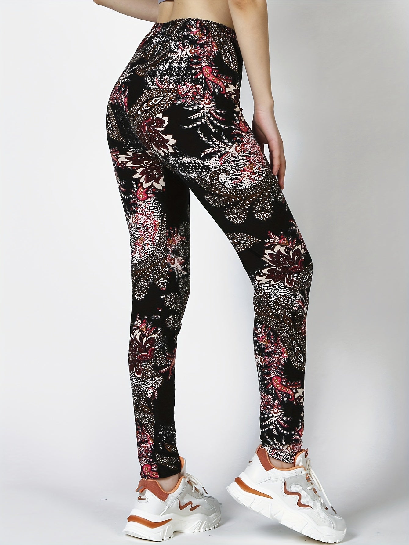 Floral Printed High Waist Yoga Pants