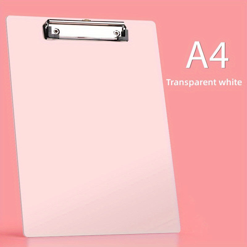 1pc A4 Clipboards With Metal Clip For Office