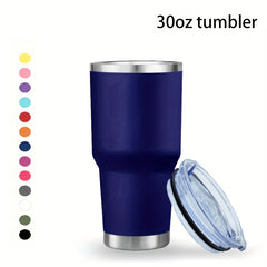 30oz Stainless Steel Insulated Coffee Mug with Lid - Ideal for Outdoor Sport