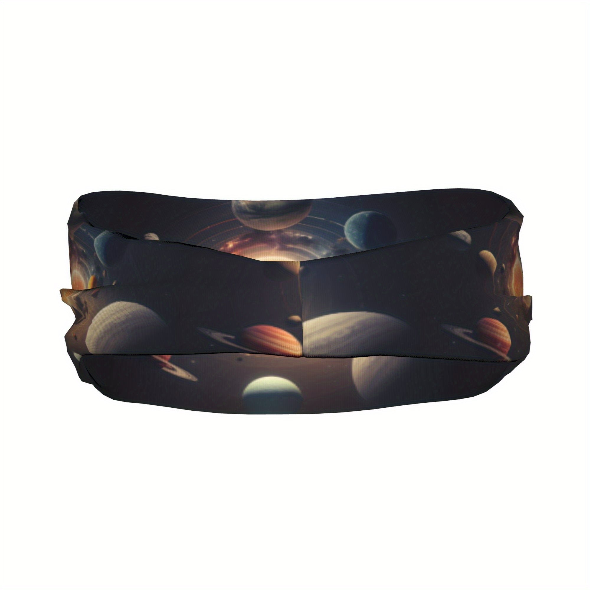 Galactic Inspired Unisex Sports Headband Sweat Wicking Polyester