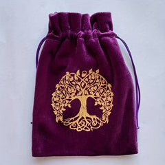 Velvet Storage Bag Card Jewelry Crystal Stone Sundries 13 - Purple