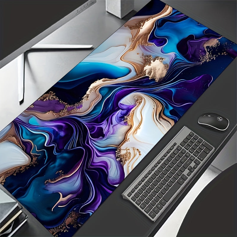 Purple Marble HD Anime Mouse Pad Non-Slip Rubber Mat