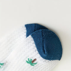 5 Pairs Boys Dino Short Crew Socks for Kids Toddlers