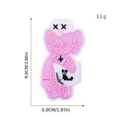 9pcs Vehicle Iron On Patches Sew On Embroidered Applique Repair Patch DIY Crafts