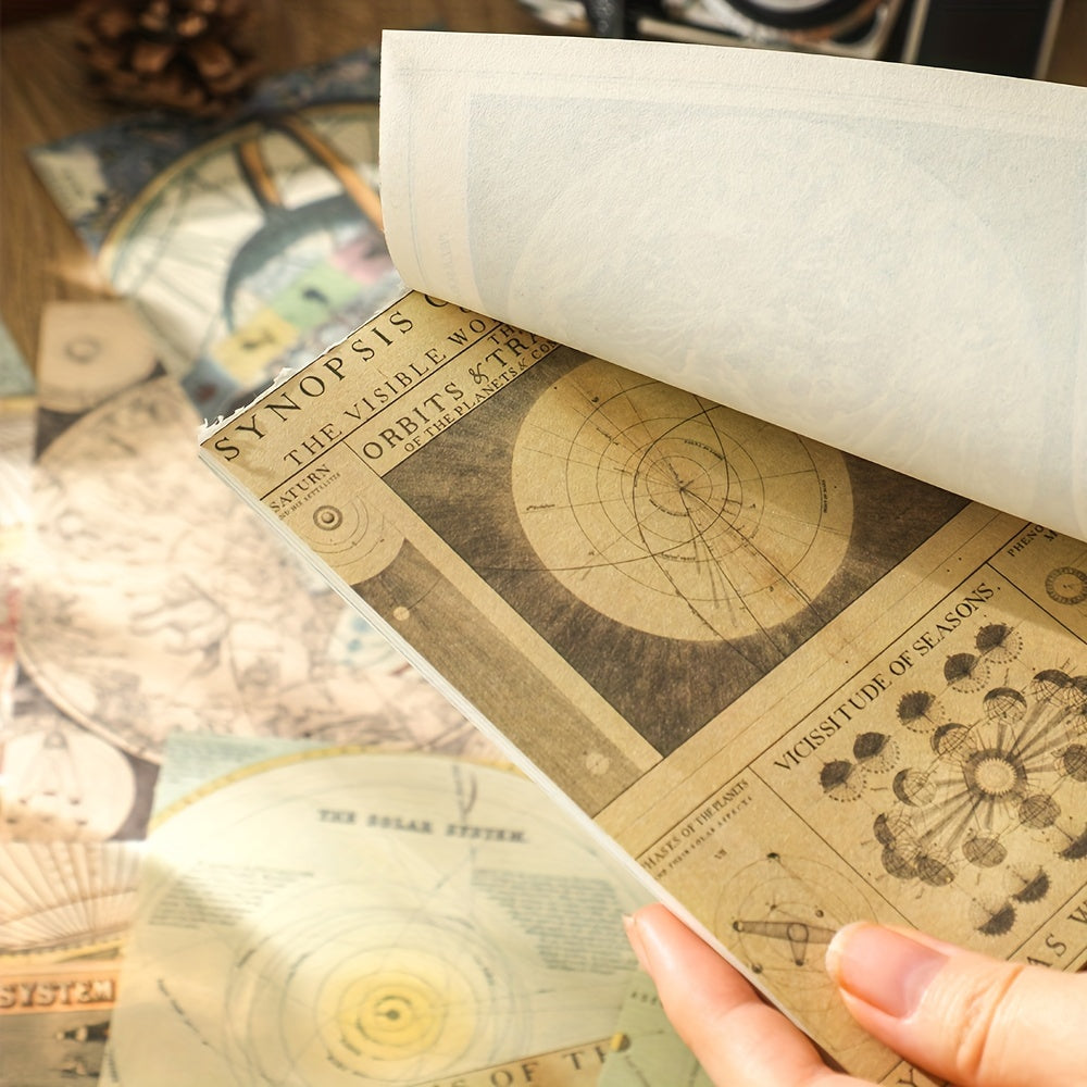 60 Sheets of Vintage Scrapbook Paper for DIY Journaling and Scrapbooking