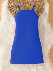 Ribbed Knit ''Mama's Mini'' Bodycon Cami Dress for Summer