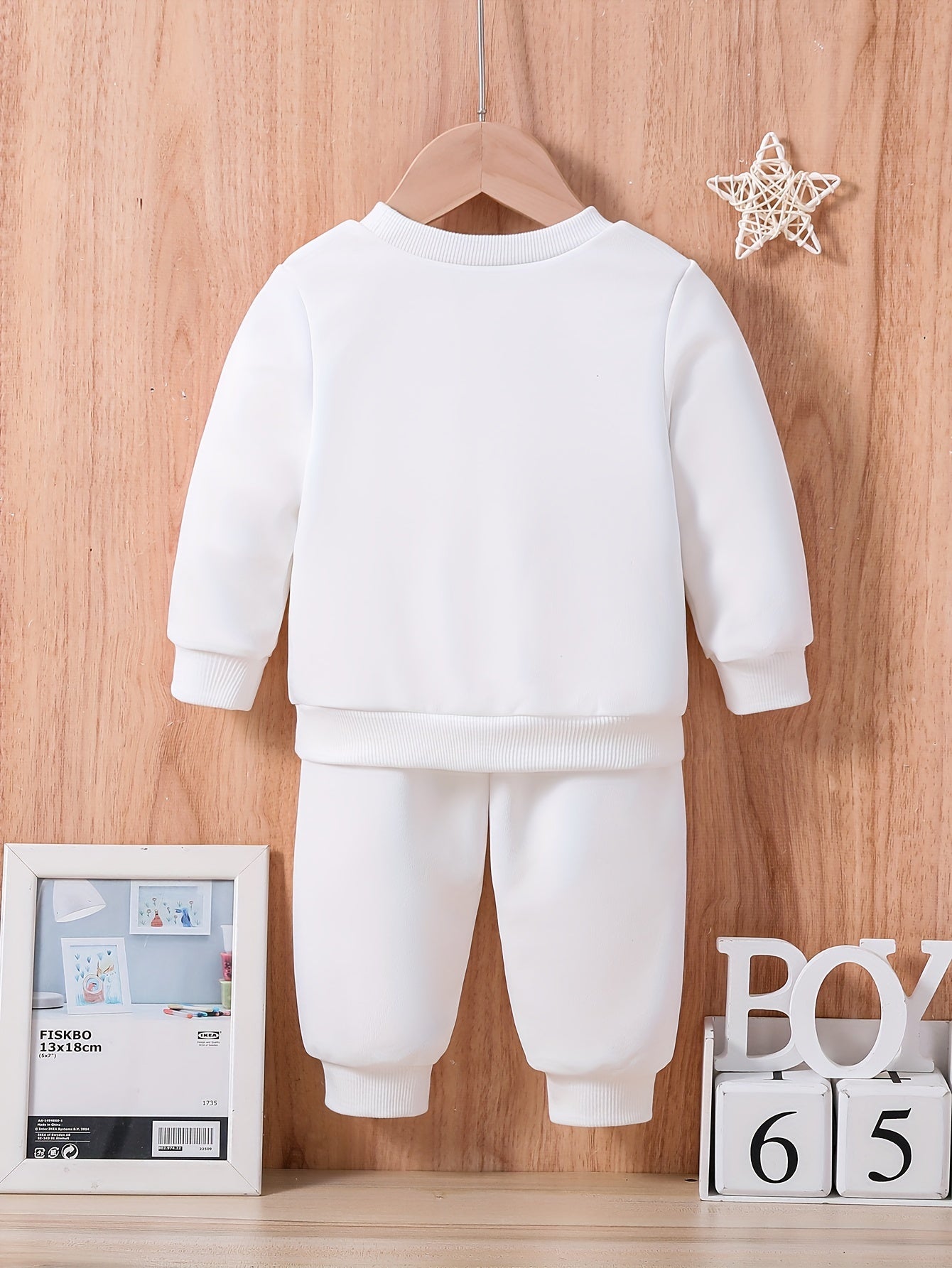 Baby Creative Print Casual Outfits Long Sleeve Sweatshirt Tops Pants