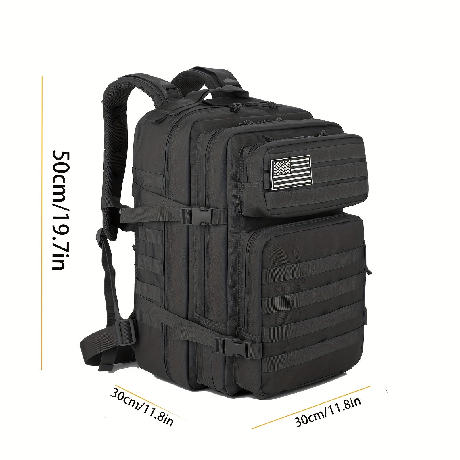 Large Outdoor Backpack with Molle System for Hiking, Trekking, Bug Out