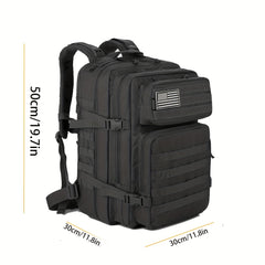 Large Outdoor Backpack with Molle System for Hiking, Trekking, Bug Out
