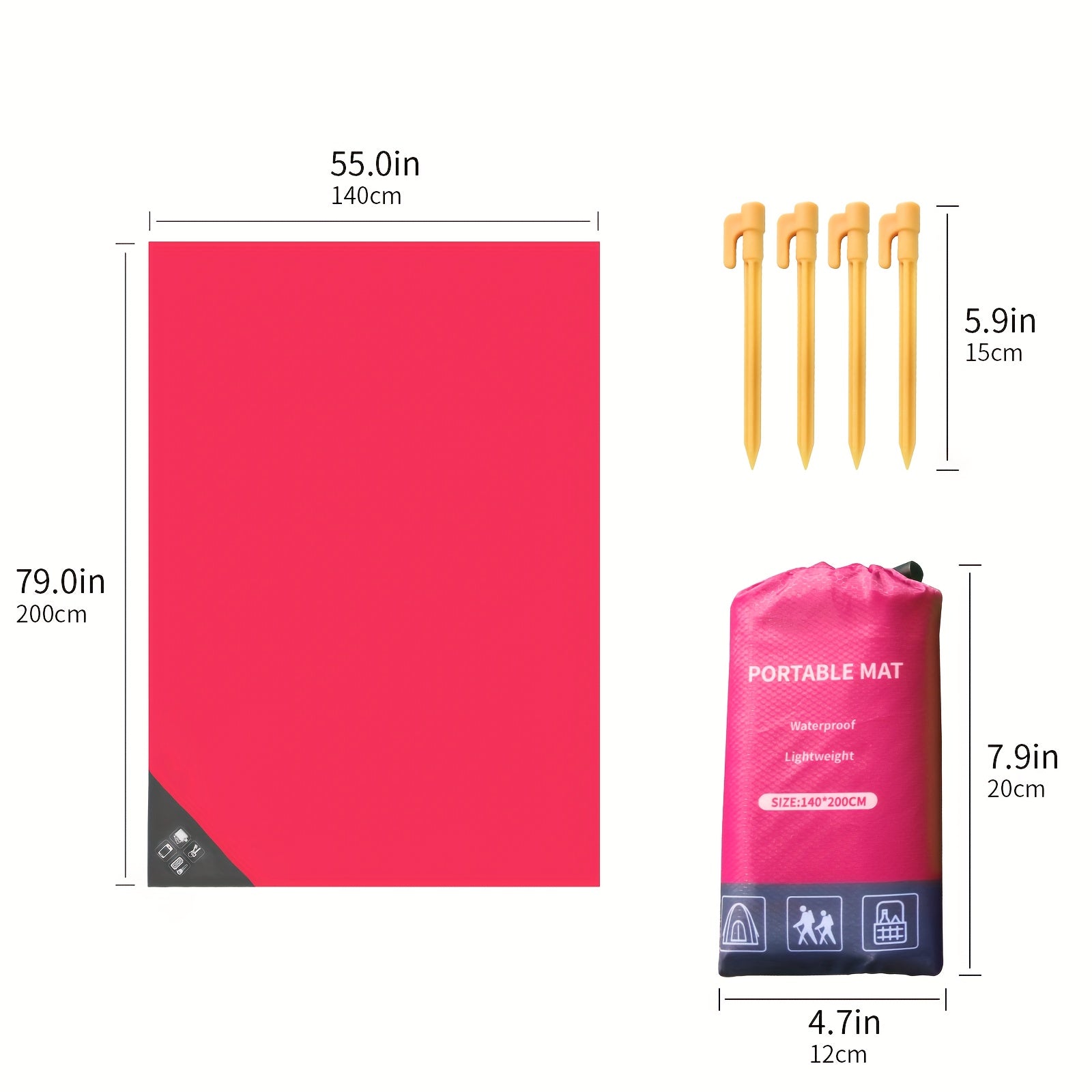 Waterproof Picnic Mat Portable Lightweight Beach Blanket
