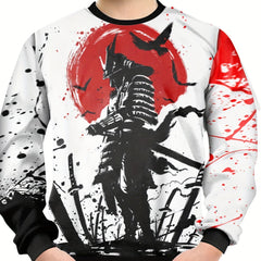Teens Knight 3D Print Sweatshirt Casual Pullover Street Wear