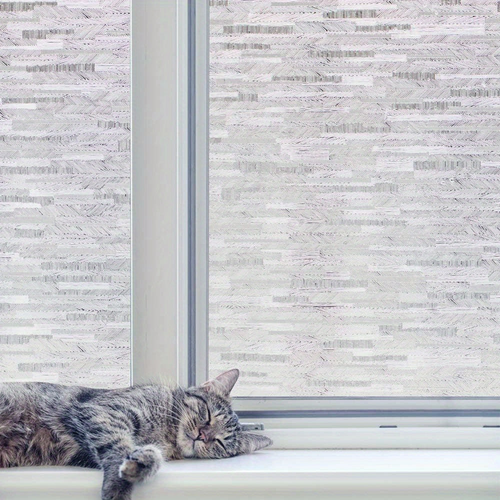 Privacy Window Film Frosted Glass Static Cling Sun Blocking Removable Decor