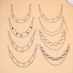 Butterfly Cross Charm Chain Layered Waist Tassel Chain Punk Accessories