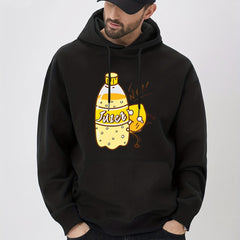 Lemon Juice Print Hoodie for Men