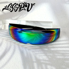 Men's Hip Hop Style Sunglasses Cyberpunk Futurist Sunglasses