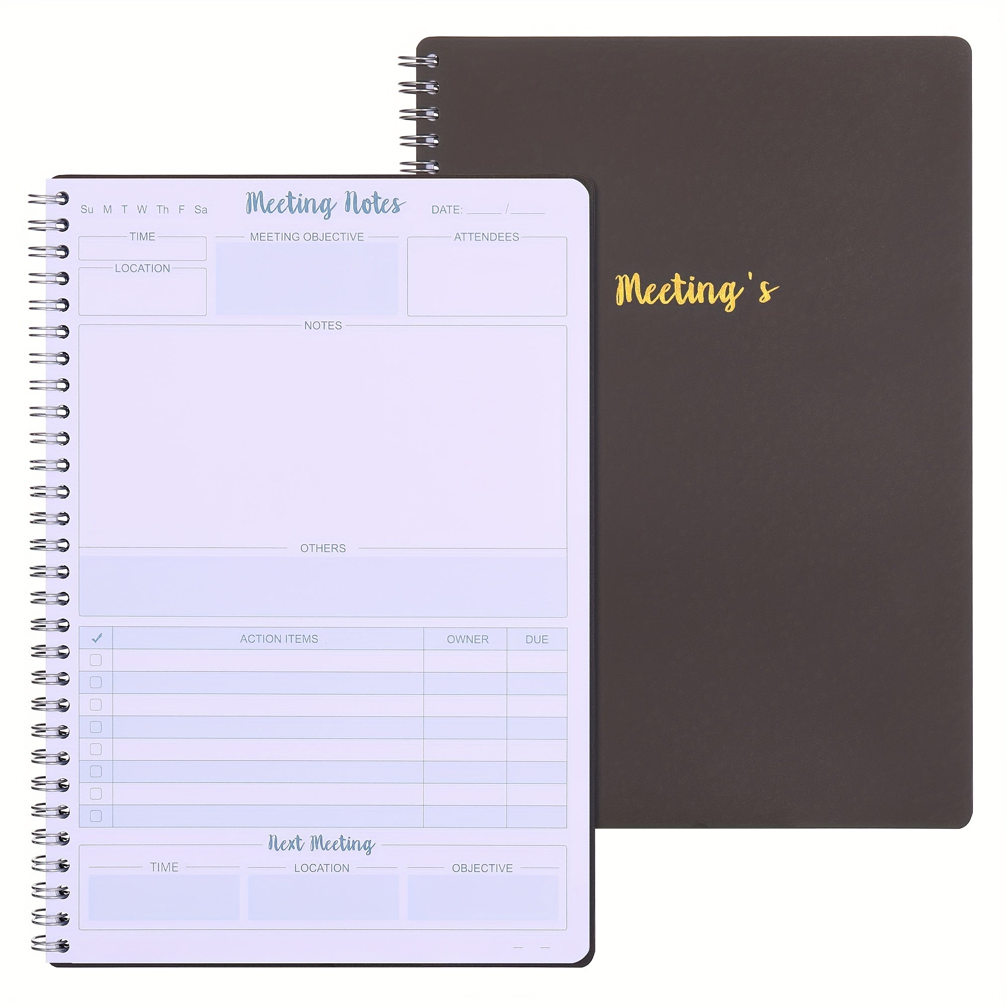 Work Meeting Notebook - Organize & Boost Productivity - Great for Office