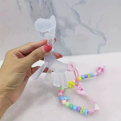 2pcs BPA Silicone Baby Teether Toy Chain Pack