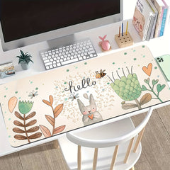 Rabbit Pattern Large Mouse Pad Anti-Slip Office Pad