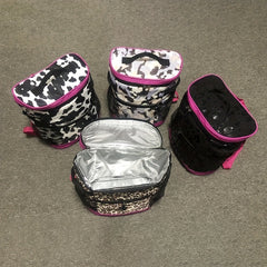 Leopard Print Ice Bag Portable Insulation Bag for Travel Picnic