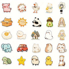 50pcs Stroke Series Phone Case Graffiti Stickers Waterproof Decoration DIY Stick
