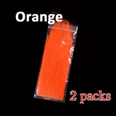 2 Packs Fiber Craft Fur Flies Bait Wings Tying Material Fishing Accessor