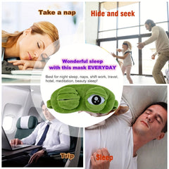 Funny Frog Sleep Eye Mask For Sleeping Halloween Gift