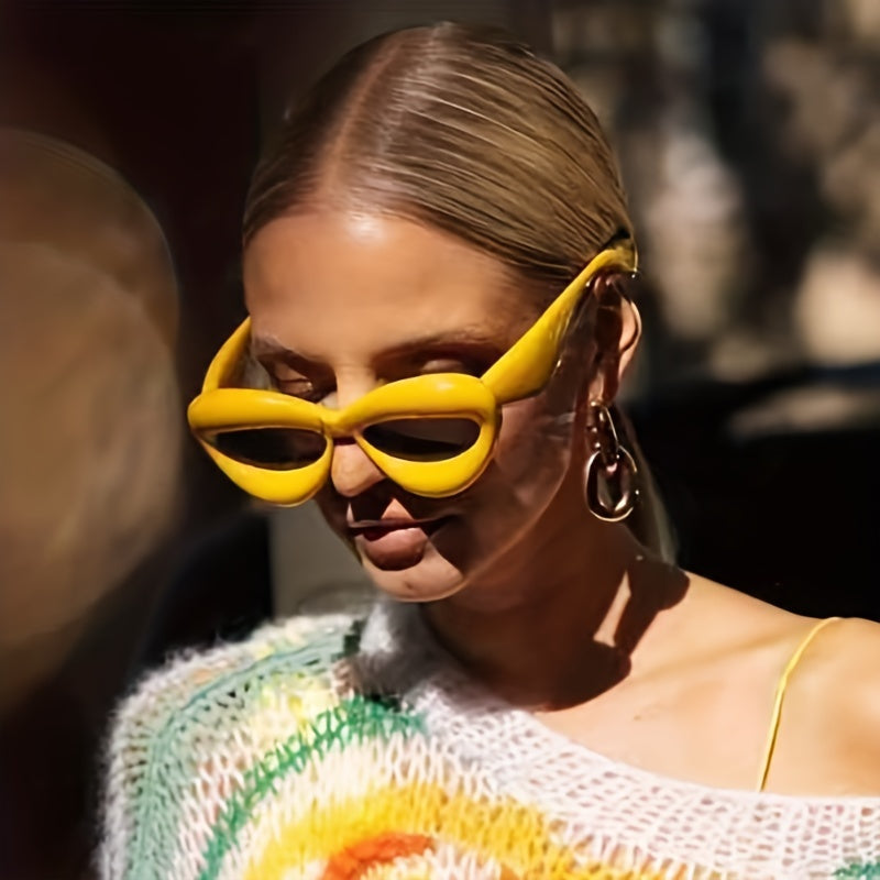 Inflated Lip Sunglasses For Beach Party UV400
