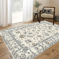 Vintage Persian Area Rug Boho Anti-Skid Soft Carpet