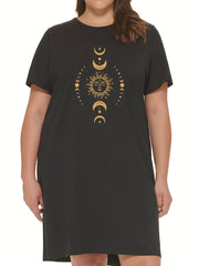  Sun Moon Print Tee Nightdress