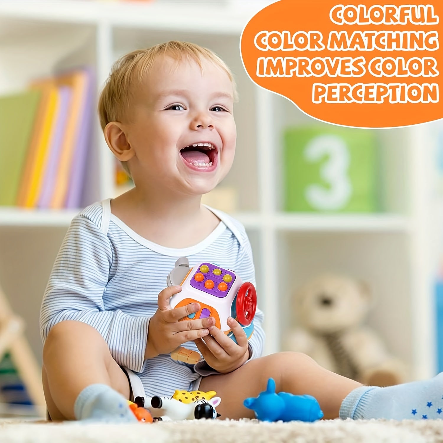 Activity Cube Toy Hand Catching Ball Educational Toy Sensory Fine Motor Skills