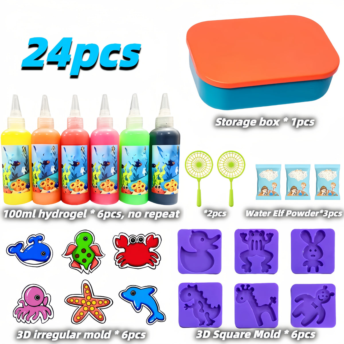 100ml Magic Water Elf Gift Pack Kit DIY Water Baby Combo