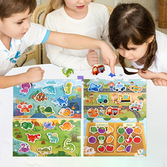 Interactive Busy Book for Sensory Activity Flash Cards