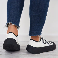 Women's Breathable Walking Shoes Hook & Loop Fastener Casual Sneakers