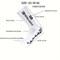 2 Pairs Men's Mid Crew Sport Socks - Sweat Absorbing & Comfy