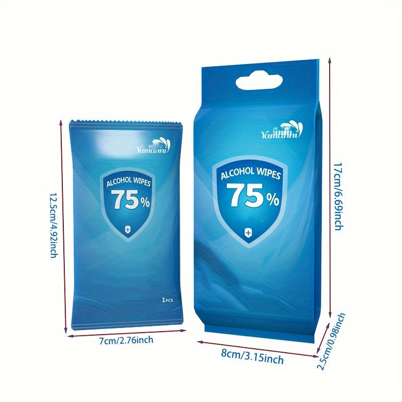 10pcs Alcohol Wet Wipes Disinfectant Portable Hygiene Paper