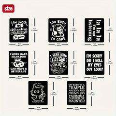 40 Funny Matte Stickers Waterproof Decals with Quotes for Laptops Water Bottles