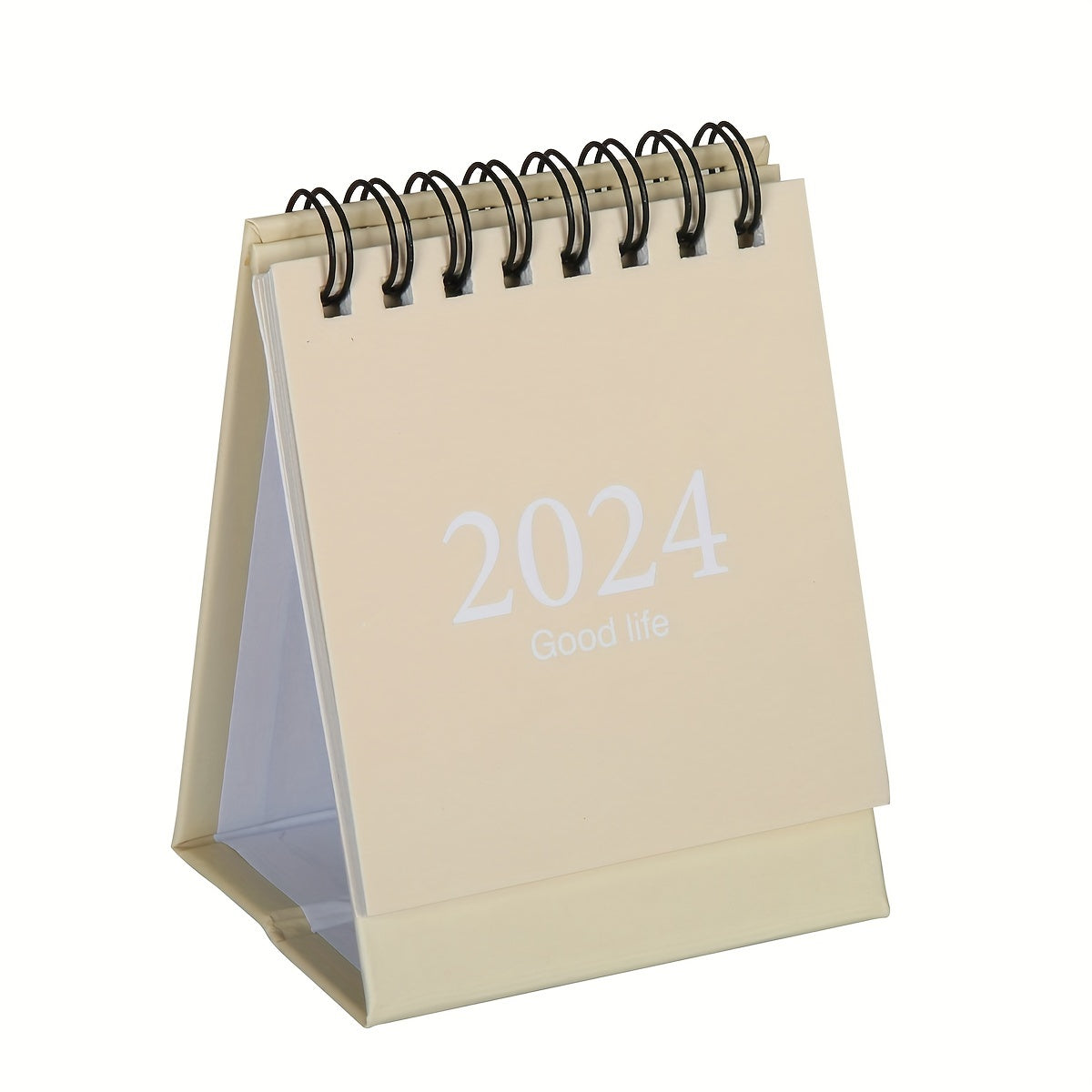 Mini Desk Calendar Aug-Dec Daily Scheduler, Double Wire Binding, Stickers