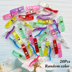 20pcs Large Plastic Sewing Clips Fabric Clips for Quilting Crochet Knitting