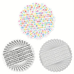 5 Reusable Vinyl Alphabet Transfer Paper - Colorful Letter Decals