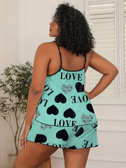  Women's Pajamas Set Cami Top & Shorts Loungewear 2pcs Set