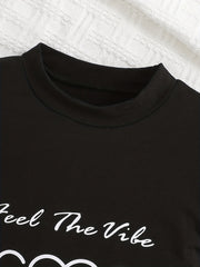 Heart Graphic Print T shirt for Summer Infants
