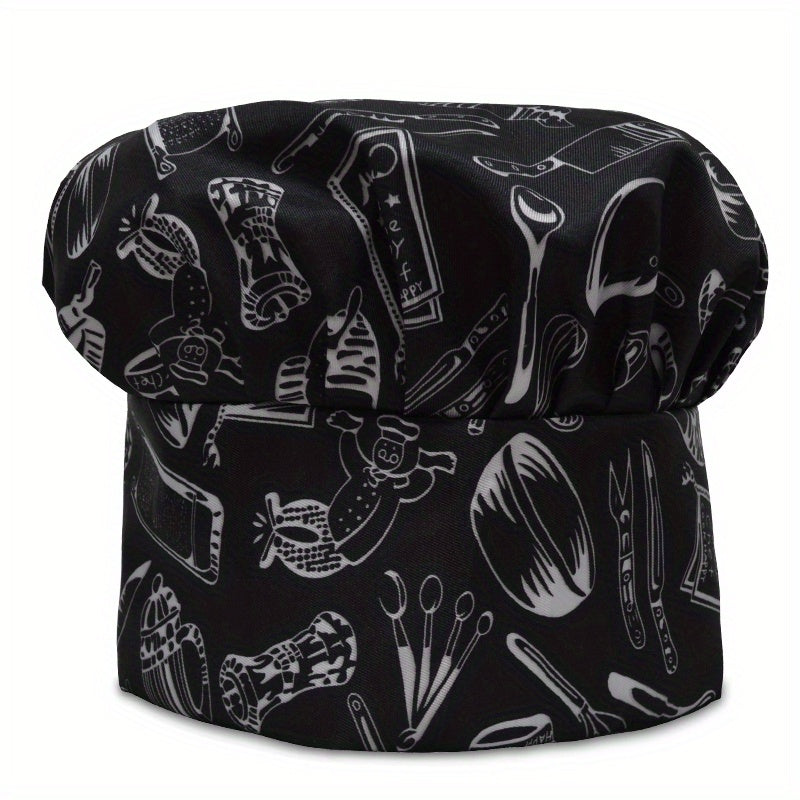 Adult Chef Hat Adjustable Kitchen Cooking Cap