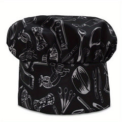 Adult Chef Hat Adjustable Kitchen Cooking Cap