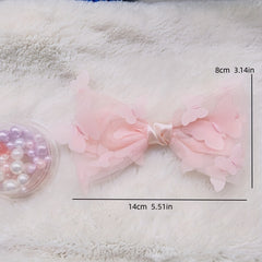 Mesh Bowknot Hair Clip Side Clip Bangs Clip Hair Accessories