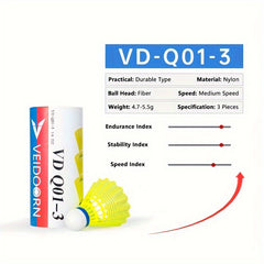 6pcs Professional Badminton Shuttlecocks Indoor Outdoor Training Ball