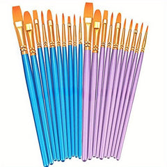 1pc Brush Set 20 Acrylic Brushes Painting Watercolor Acrylic Brushes