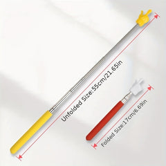 1pc Retractable Teacher Pointer Stainless Steel Telescopic Hand Pointer