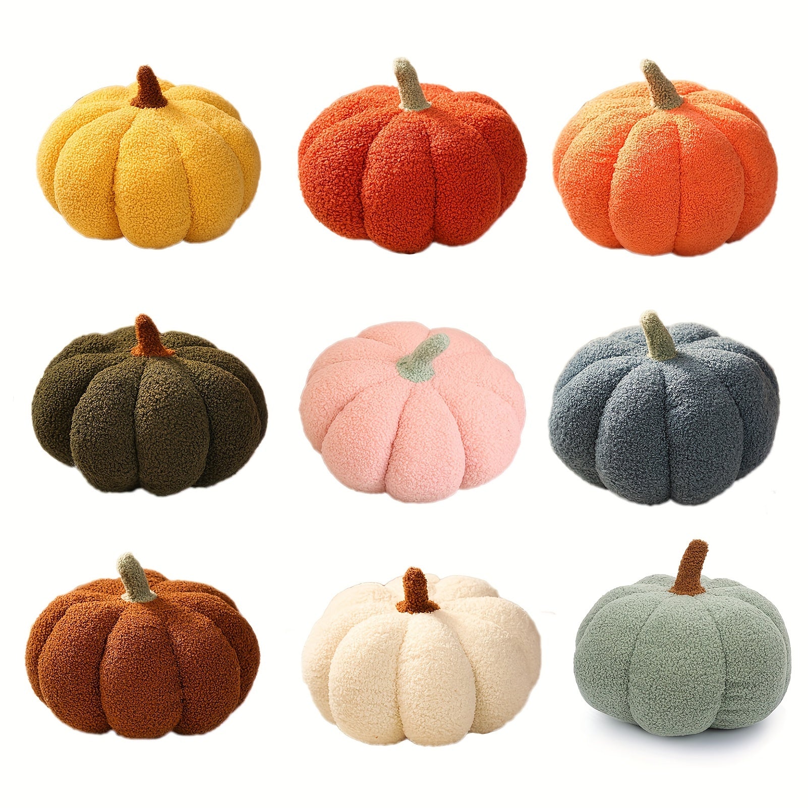 Molutian Plush Pumpkin Pillow - Video Game Themed Soft Stuffed Toy