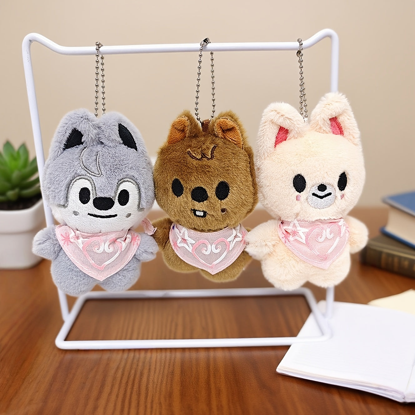 Magical Plush Toy Series Anime Animals with Expressive Eyes & Name Tags